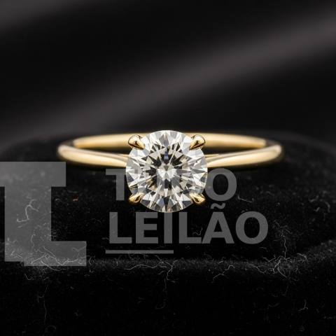 ANEL OURO 18K COM DIAMANTE