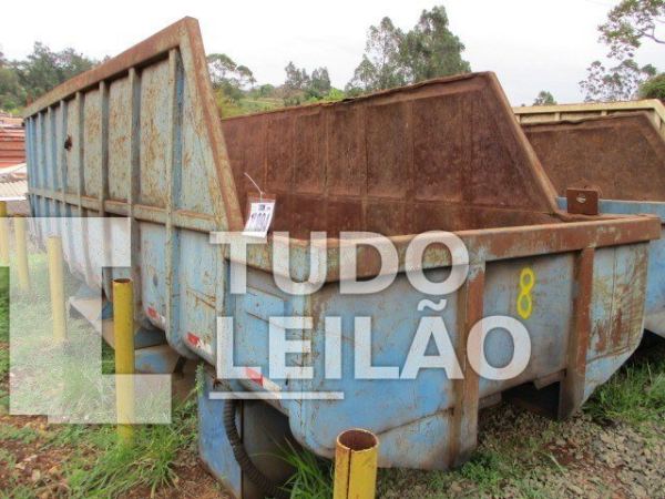 01 Caçamba Para Munck, Cor Azul, Medida 7,00 X 1,70 M 01 Porta Traseira, Sem Teste