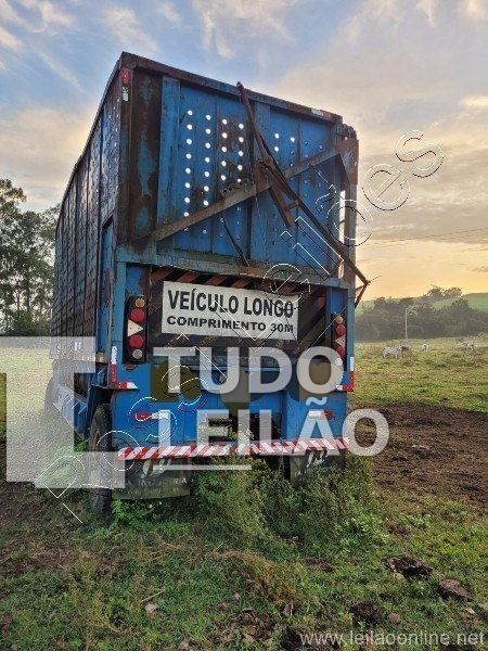 Carreta Rodoviária Canavieira Cana Picada Tomba Lado Direito 8 20mts Sem Pneus 1987