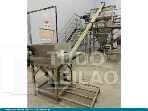 01 Sistema Industrial Completo e Automatizado para Dosagem, Mistura e Transporte de Produtos