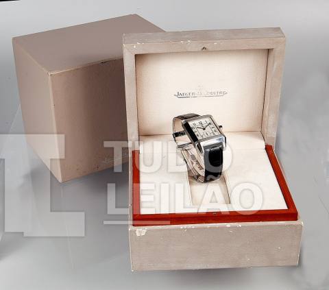 JAEGER-LECOULTRE. Reverso Squadra. 230.8.77. Relógio clássico reverso com caixa quadrada em aço inoxidável, no verso da caixa reversível, ta...