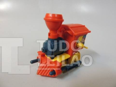 ANTIGO TRENZINHO GLASSLITE - MATERIAL EM PLÁSTICO - MOVIDO Á CORDA - NÃO FUNCIONA - MEDE 6CM - VENDIDO COMO NAS FOTOS