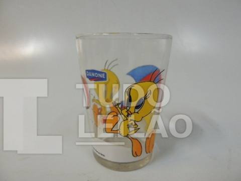 ANTIGO COPO DE DANONE - PIU PIU - ANO 1999 - WARNER BROS - LOONEY TUNES - VENDIDO COMO NAS FOTOS