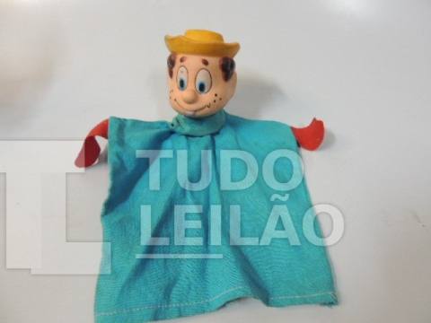 ANTIGO FANTOCHE - COLEÇÃO TURMA DA MÔNICA - ZÉ LELE - AO TODO MEDE 26 CM - MATERIAL DA CABEÇA É FEITO EM VINIL - VENDIDO COMO NAS FOTOS