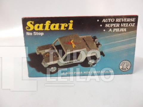 ANTIGO CARRINHO SAFARI NO STOP - BRINQUEDOS REI - ANOS 80 - FUNCIONANDO - PZF MANAUS - MEDE 14 CM - VENDIDO COMO NAS FOTOS