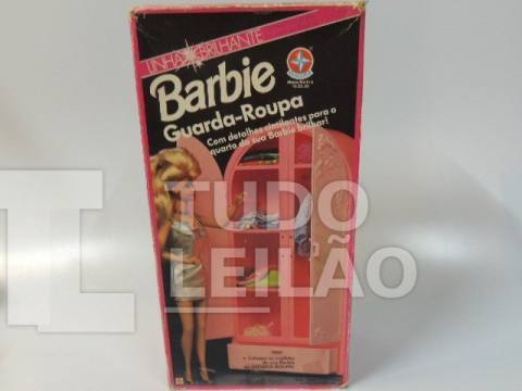 CLÁSSICO GUARDA ROUPAS DA BARBIE -LINHA BRILHANTE - ESTRELA - ANOS 90 - MEDE 33 CM - VENDIDO COMO NAS FOTOS