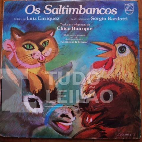 VARIOS ARTISTAS - OS SALTIMBANCOS - 1977 - CAPA G+/VG - DISCO VG+ - Primeira prensagem, possui alguns riscos superficiais, pode ter chiados,...