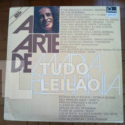 MARIA BETHANIA - A ARTE DE MARIA BETHANIA - 1975 - CAPA VG - DISCO VG/VG+ - Disco 1 e 2: Alguns riscos superficiais, pode ter chiados, estal...