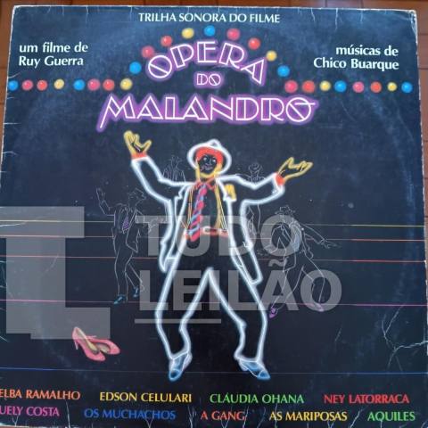 VARIOS ARTISTAS - OPERA DO MALANDRO - 1985 -CAPA VG - DISCO VG+ - Disco com alguns riscos superficiais, pode ter chiadinhos, estalos ou pulo...