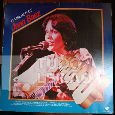 JOAN BAEZ - O MELHOR DE JOAN BAEZ - 1984 - CAPA VG+ - DISCO VG+ - Disco com alguns riscos superficiais, pode ter chiadinhos. Avaliação Visua...