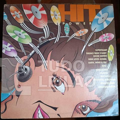 VARIOS ARTISTAS - HIT POWER - 1988 - CAPA VG+/NM - DISCO VG+ - Disco com alguns riscos superficiais, pode ter chiadinhos. Avaliação Visual, ...