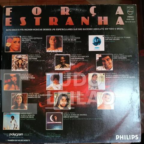 VARIOS ARTISTAS - FORÇA ESTRANHA - 1979 - CAPA VG+ - DISCO VG+/NM - Coletânea incrível cheio de hits de grandes cantores e cantoras brasilei...