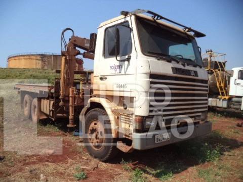 CAMINHÃO SCANIA/R113 E 6X4 360 COM MUNCK R113 6X4, ANO 1992, FR96446/98691,PLACA BWJ4150, UND BARRA